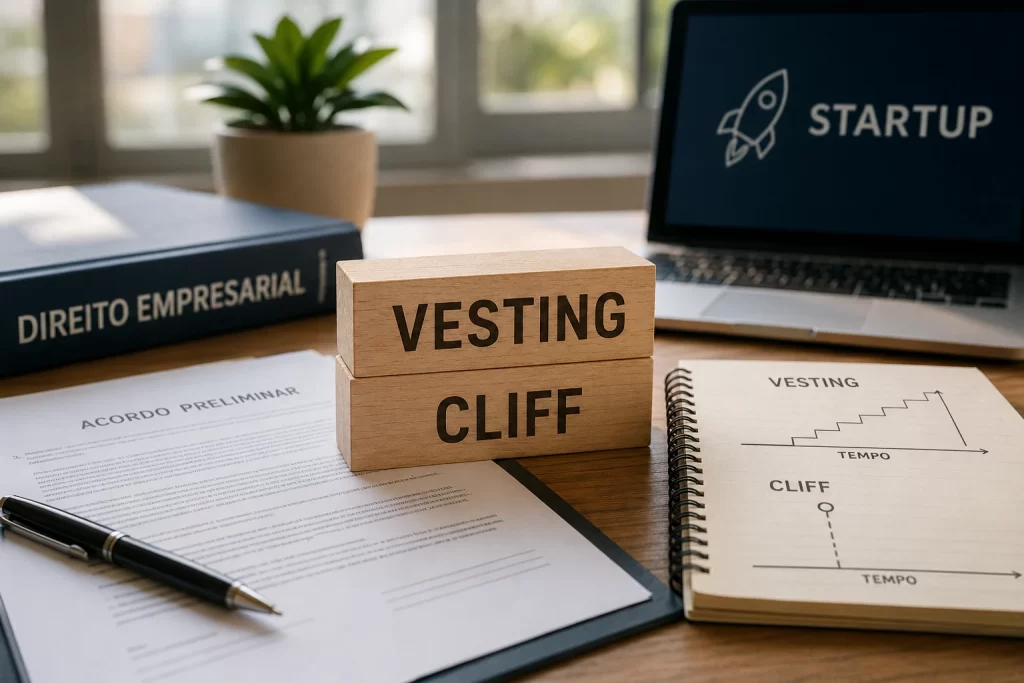 Vesting e cliff no Brasil: guia prático para sócios e talentos